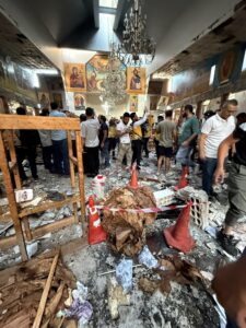 التفجير الإرهابي الذي استهدف كنيسة مار إلياس في دمشق