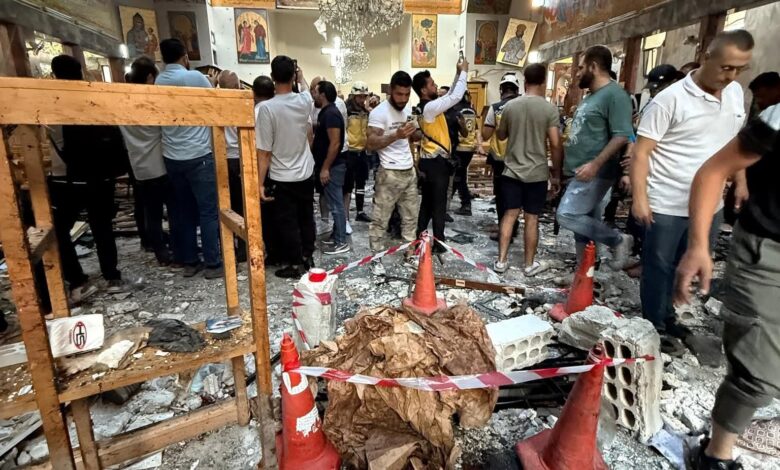 التفجير الإرهابي الذي استهدف كنيسة مار إلياس في دمشق