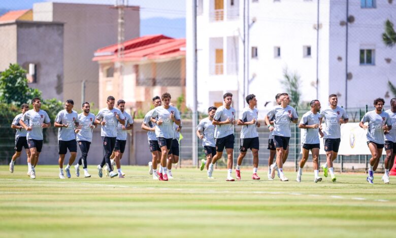 لقطات من مران الأهلي