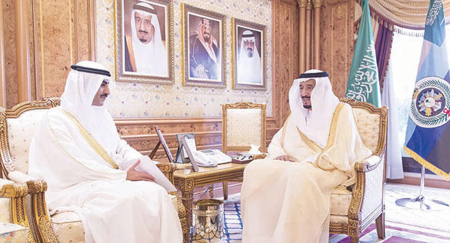 الملك سلمان - الملك سلمان يتلقى رسالة خطية من أمير قطر بشأن العلاقات الثنائية